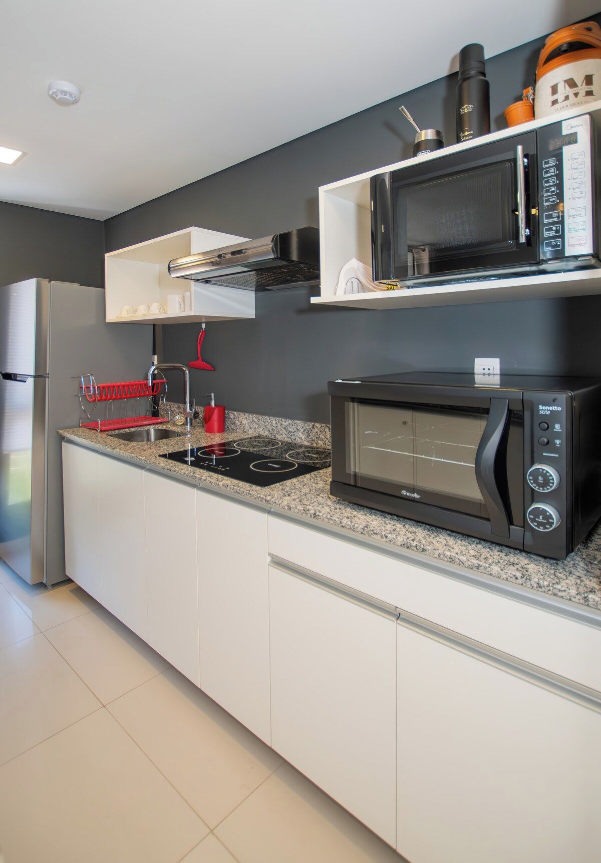 Full kitchen with induction stove