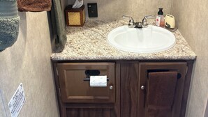Bathroom - Want to go camping? Stay at The Bear’s Den! (Monroeton)