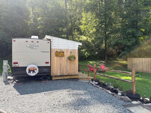 Want to go camping? Stay at The Bear’s Den!