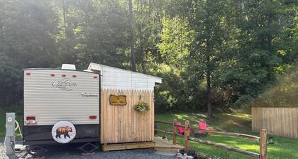 Want to go camping? Stay at The Bear’s Den!