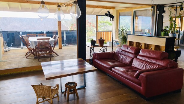 Living area - Vrbo Property (Cruet)