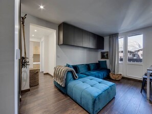 Living area - Renovated apartment with parking - 4 guests (Val-d'Isère)