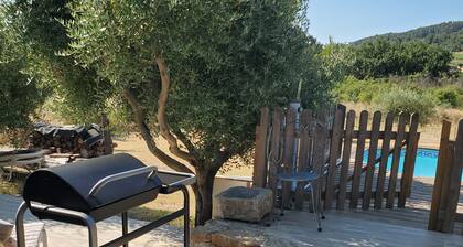 Mazet tout confort avec un accès à pieds au village provençal et 4km de la mer.