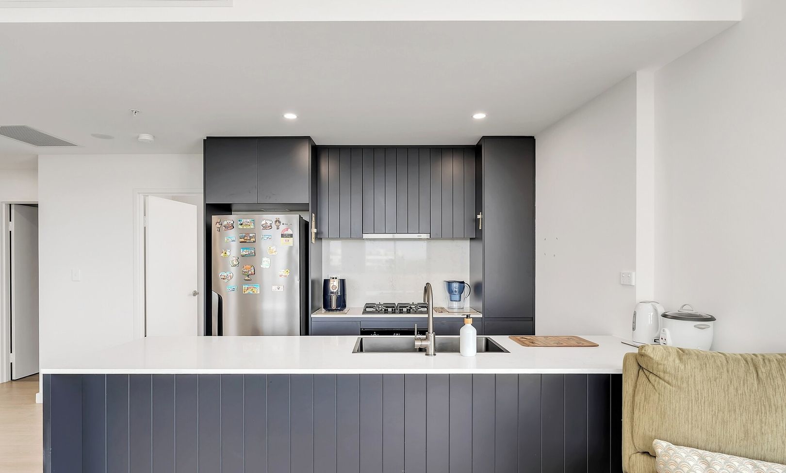 Clean and functional kitchen for light cooking