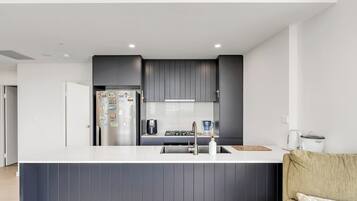 Clean and functional kitchen for light cooking