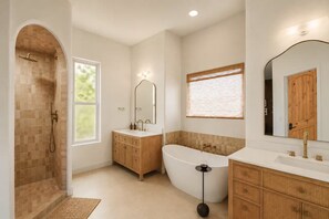 Bathroom - Heated Pool, Sauna, Hot Tub, Cold Plunge, Gym, Stargazing Net - Layali Wellnessl (Sedona)