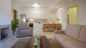 Living area - Ikia Luxury Homes Eco (Rethymno)