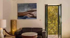 Living area - Vranas Studios (Chania)