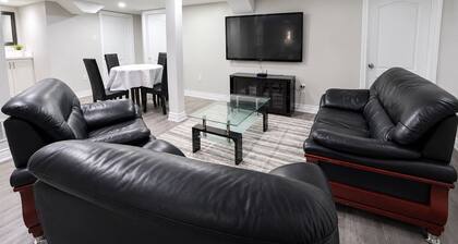 Cozy 2BR Brampton Bsmt Suite w/Private Entry, Laundry, Patio & Coffee Included!