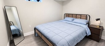 Cozy 2BR Brampton Bsmt Suite w/Private Entry, Laundry, Patio & Coffee Included!