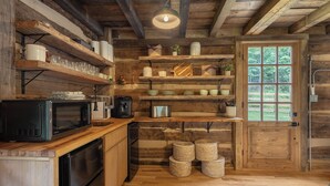 Unclassified image, 5 of 13, button - Hand-Restored 1800s Log Cabin + Creek + FirePit (Franklin)