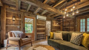 Unclassified image, 4 of 13, button - Hand-Restored 1800s Log Cabin + Creek + FirePit (Franklin)
