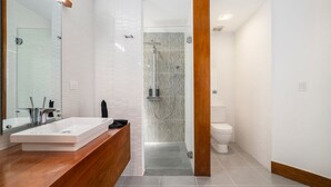 Secador de pelo, toallas, jabón, papel higiénico