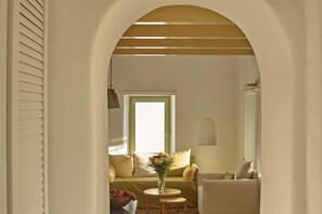 Living area - Villa Agrikoia (Santorini)