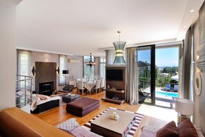 Living area - Villa Chloe in Corfu (Corfu)