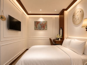 Quarto casal standard | Escrivaninha, Wi-Fi de cortesia