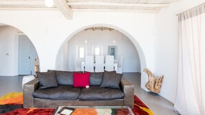 Living area - Villa Delucien (Mykonos)