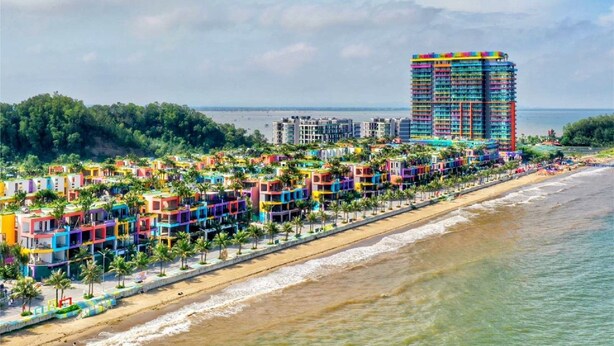 Quarto casal ou duplo luxo, vista parcial para o oceano | Praia