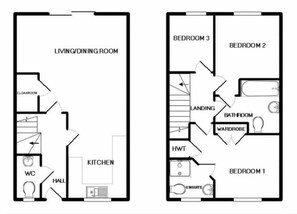 Floor plan - Thistle Cottage (Bury St Edmunds)