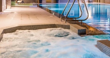 Indoor pool, outdoor pool