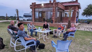 Outdoor dining - Beautiful Farmhouse Retreat with All the Modern Touches (Chakwal)
