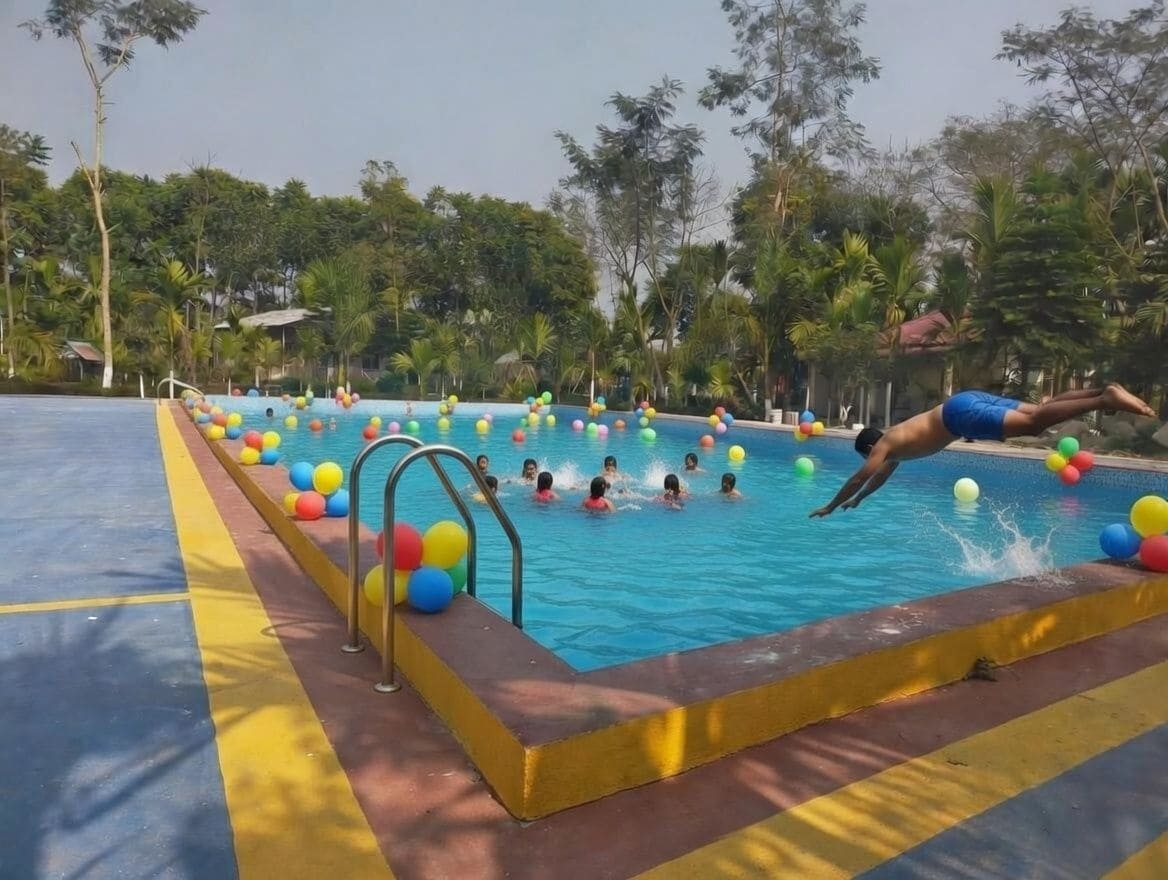 2 outdoor pools
