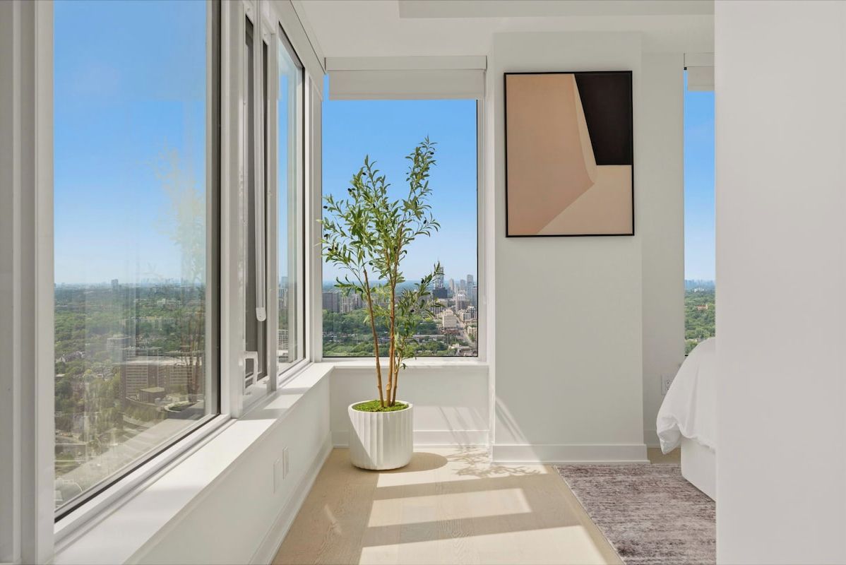 Relax in the comfortable bedroom with hotel-quality linens