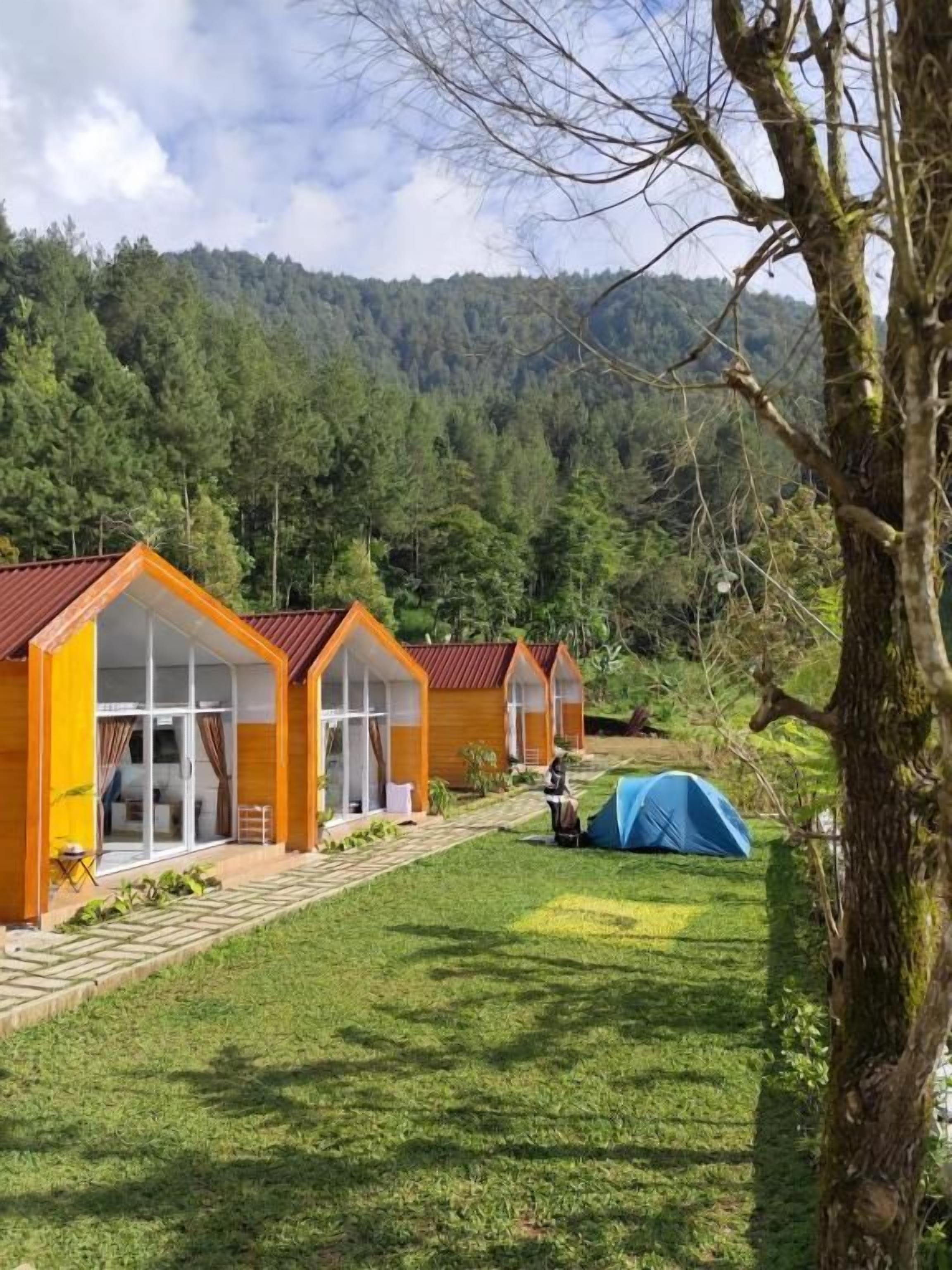 Tente, vue montagne | Extérieur