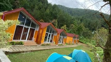 Tente, vue montagne | Extérieur