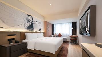 Basic Double Room, City View | Down duvets, free minibar, desk, laptop workspace