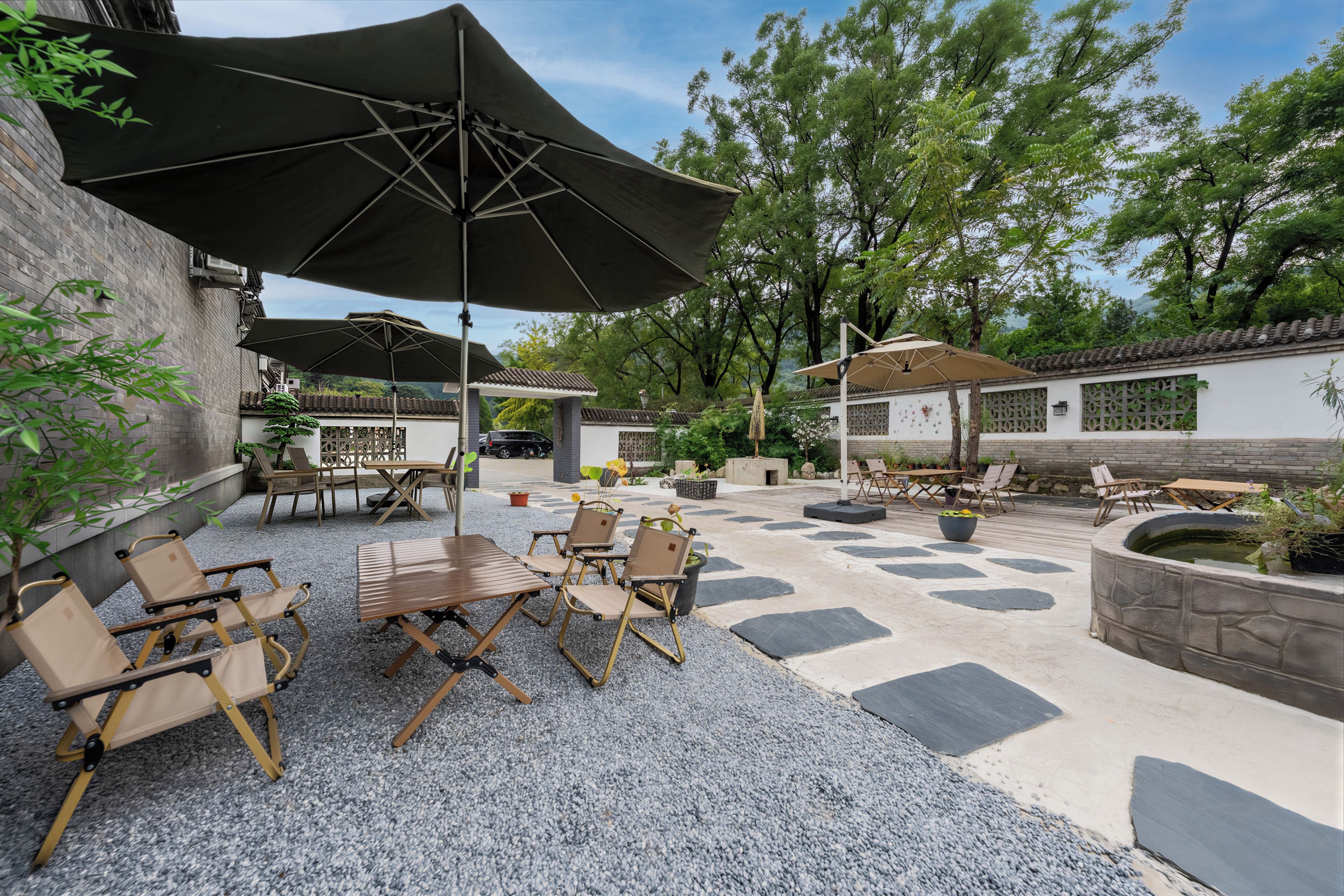Espace banquet en plein air