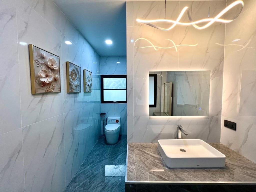 Apartamento, vista para a piscina | Banheiro