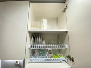 Studio Deluks, 1 Tempat Tidur Double, pemandangan kota | Dapur kecil pribadi