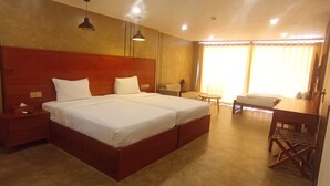 Comfort kamer, 1 twee- of 2 eenpersoonsbedden, uitzicht op strand