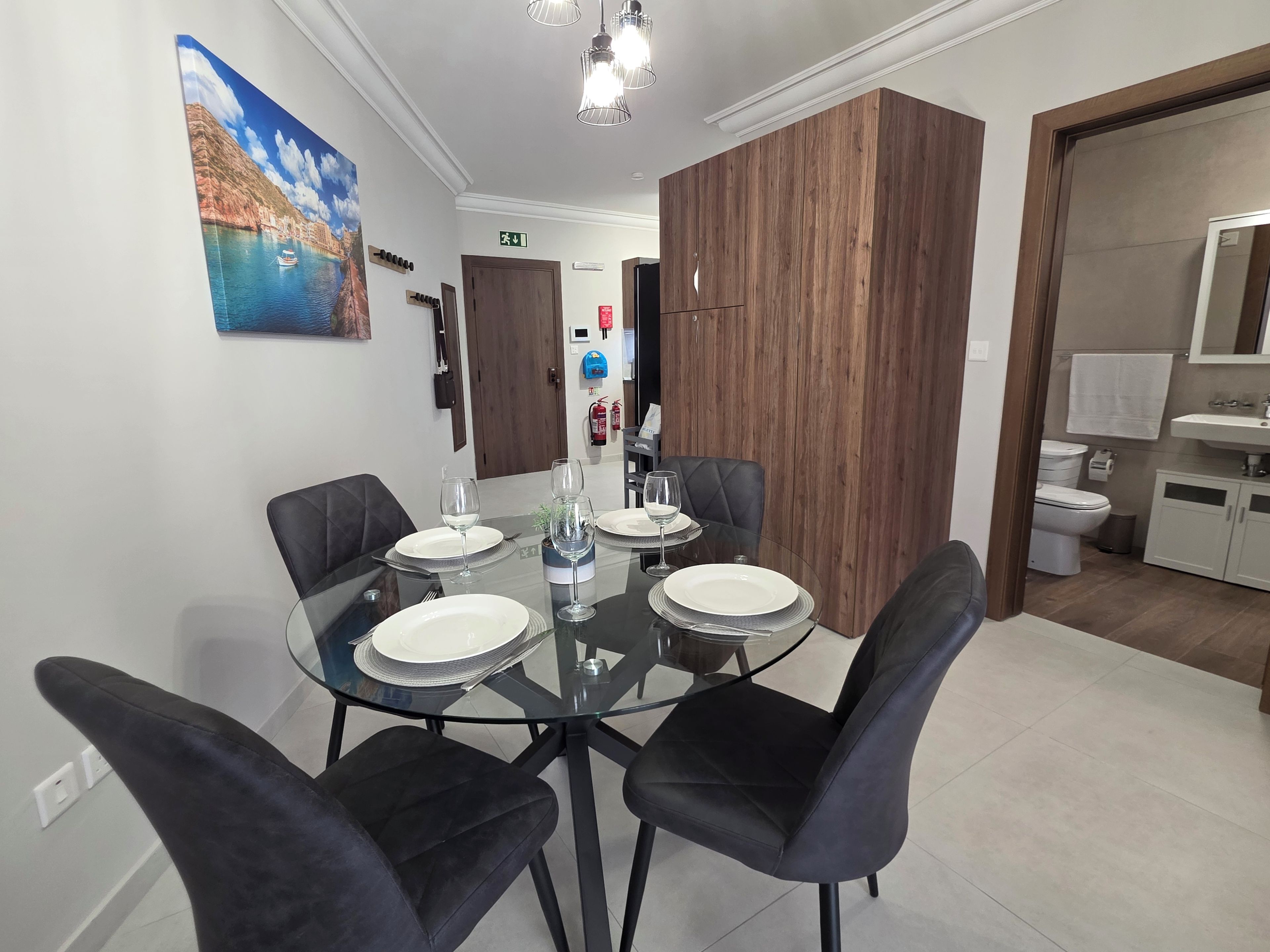 Apartamento, vistas a la ciudad | Baño
