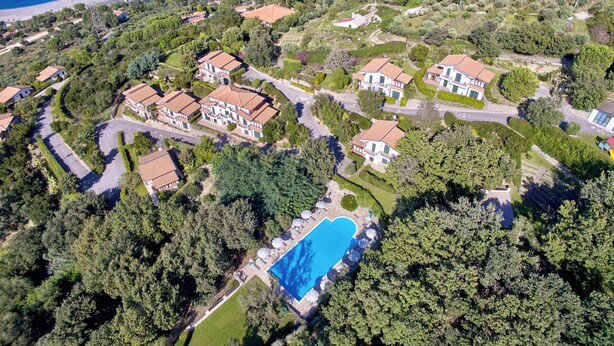 Aerial view - Residence with swimming pool in Capo d'Orlando (Capo d'Orlando)