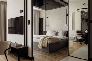 Deluxe-Studiosuite, Balkon, Stadtblick