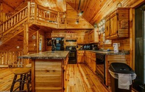 Fully stocked Kitchen - Wears Valley Cabin | Hot Tub | Spacious Decks | Sleeps 8 (Sevierville)