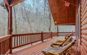 Deck Chairs - Wears Valley Cabin | Hot Tub | Spacious Decks | Sleeps 8 (Sevierville)