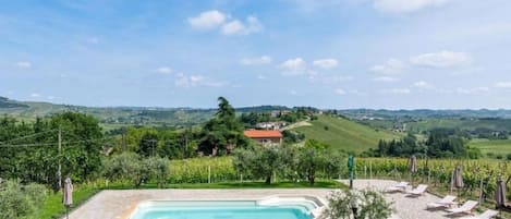 Comfort Double Room, Pool View | Pool | Seasonal outdoor pool, pool umbrellas, sun loungers