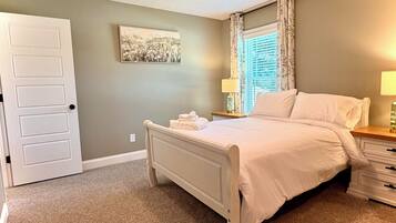 Desk, iron/ironing board, WiFi (free), bed sheets