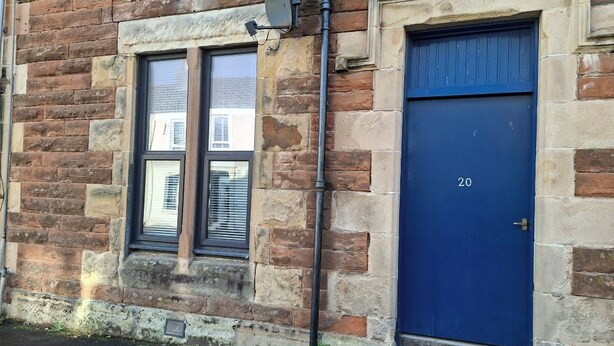 Exterior detail - 1 bed apartment Saltcoats, contractor accommodation with parking. North Ayrshire (West Kilbride)