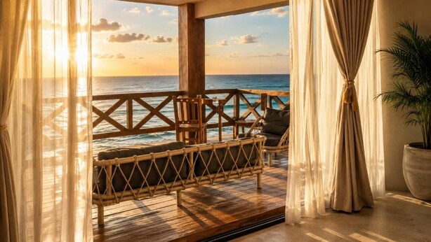 Deluxe Villa, Terrace, Sea View | Terrace/patio - Olivia Oceanfront Tulum (Tulum)