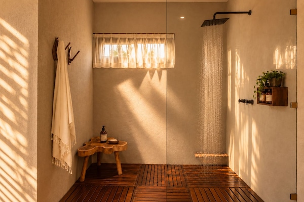 Deluxe Villa, Terrace, Sea View | Bathroom