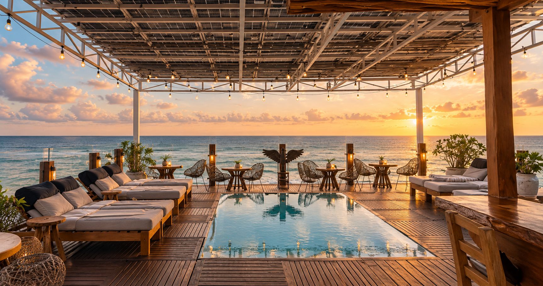 Rooftop pool