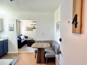 Living area - Waterfront 1BR + Private Pier Tiki Lee’s Tournament Stay (Sparrows Point)