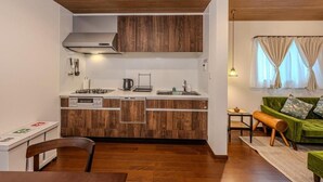 Vila, vista para o jardim | Cozinha privada