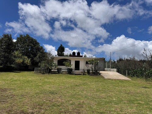 A house surrounded by nature