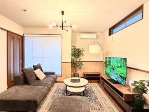 Comfort Villa, Balcony | Living area - NIKYO Nishi 9 Private Villa OSAKA (Osaka city ,Konohana-ku)