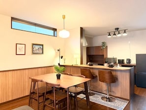Comfort Villa, Balcony | Dining - NIKYO Nishi 9 Private Villa OSAKA (Osaka city ,Konohana-ku)